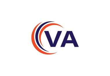 V A İlk Harf Logo tasarım vektör şablonu, Şirket İş Kimliği için Grafik Alfabe Sembolü