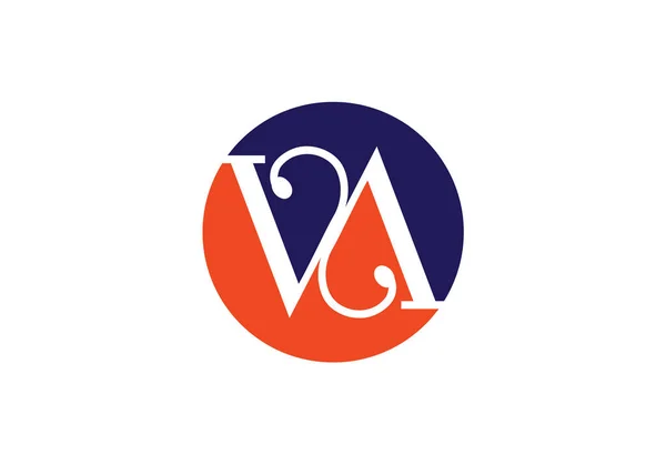 V公司业务身份的初始字母标志设计向量模板 图形字母符号 — 图库矢量图片