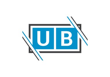 U B İlk Harf Logo tasarım vektör şablonu, Şirket İş Kimliği için Grafik Alfabe Sembolü