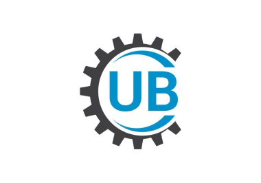 U B İlk Harf Logo tasarım vektör şablonu, Şirket İş Kimliği için Grafik Alfabe Sembolü