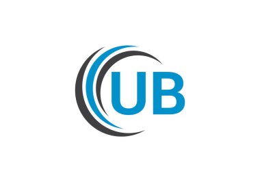 U B İlk Harf Logo tasarım vektör şablonu, Şirket İş Kimliği için Grafik Alfabe Sembolü