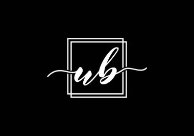 U B İlk Harf Logo tasarım vektör şablonu, Şirket İş Kimliği için Grafik Alfabe Sembolü