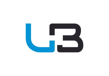 U B İlk Harf Logo tasarım vektör şablonu, Şirket İş Kimliği için Grafik Alfabe Sembolü
