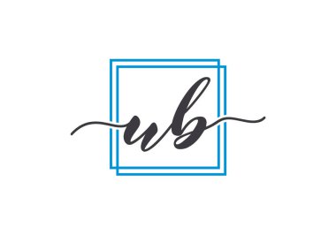 U B İlk Harf Logo tasarım vektör şablonu, Şirket İş Kimliği için Grafik Alfabe Sembolü