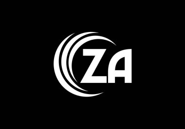 Z A İlk Harf Logosu tasarım vektör şablonu, Şirket İş Kimliği Grafik Alfabesi Sembolü