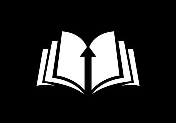 Creative Book Concept Logo Design Template Logotipo Educação —  Vetores de Stock