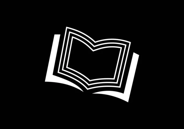 クリエイティブブックコンセプトロゴデザインテンプレート 教育ロゴ — ストックベクタ