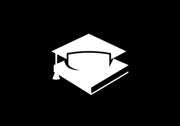 Creative Book Concept Logo Design Sablon Oktatási Logó — Stock Vector