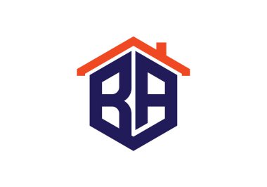 B A İlk Harf Logo tasarım vektör şablonu, Şirket İş Kimliği için Grafik Alfabe Sembolü