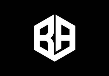 B A İlk Harf Logo tasarım vektör şablonu, Şirket İş Kimliği için Grafik Alfabe Sembolü