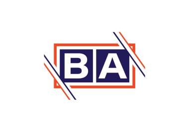 B A İlk Harf Logo tasarım vektör şablonu, Şirket İş Kimliği için Grafik Alfabe Sembolü