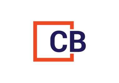 C B İlk Harf Logo tasarım vektör şablonu, Şirket İş Kimliği için Grafik Alfabe Sembolü