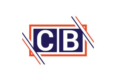 C B İlk Harf Logo tasarım vektör şablonu, Şirket İş Kimliği için Grafik Alfabe Sembolü