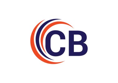 C B İlk Harf Logo tasarım vektör şablonu, Şirket İş Kimliği için Grafik Alfabe Sembolü