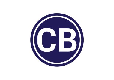 C B İlk Harf Logo tasarım vektör şablonu, Şirket İş Kimliği için Grafik Alfabe Sembolü