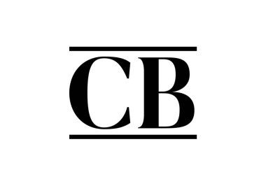C B İlk Harf Logo tasarım vektör şablonu, Şirket İş Kimliği için Grafik Alfabe Sembolü