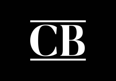 C B İlk Harf Logo tasarım vektör şablonu, Şirket İş Kimliği için Grafik Alfabe Sembolü