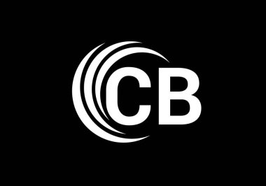 C B İlk Harf Logo tasarım vektör şablonu, Şirket İş Kimliği için Grafik Alfabe Sembolü