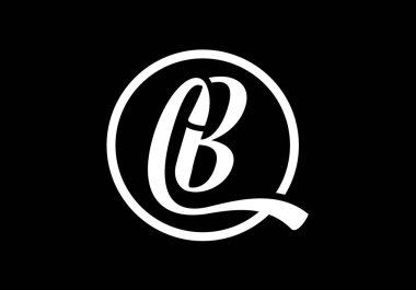 C B İlk Harf Logo tasarım vektör şablonu, Şirket İş Kimliği için Grafik Alfabe Sembolü