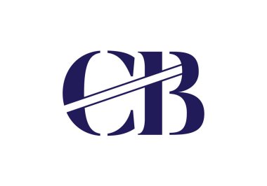 C B İlk Harf Logo tasarım vektör şablonu, Şirket İş Kimliği için Grafik Alfabe Sembolü
