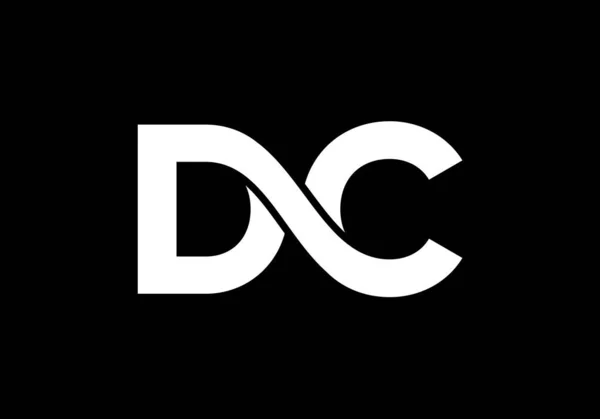D C İlk Harf Logo tasarım vektör şablonu, Şirket İş Kimliği için Grafik Alfabe Sembolü
