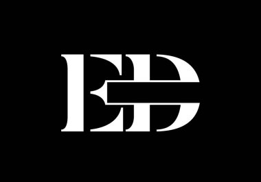 E D Başlangıç Harfi Logo tasarım vektör şablonu, Şirket İş Kimliği için Grafik Alfabe Sembolü