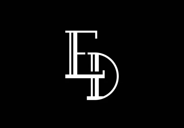 Başlangıç Harfi Logo Tasarım Vektör Şablonu Şirket Kimliği Için Grafik — Stok Vektör