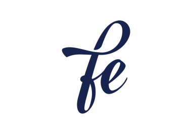 İlk Monogram FE Logo Tasarım Vektör Şablonu. FE Harf Logosu Tasarımı