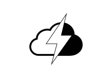 Şirket tasarımların için yaratıcı bulut logosu. Modern izole vektör simgesi.