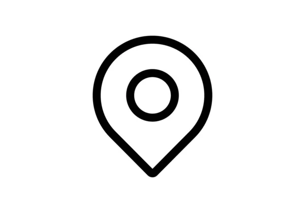 Icône Localisation Vectorielle Panneau Indicateur Carte Navigation Gps Direction Lieu — Image vectorielle