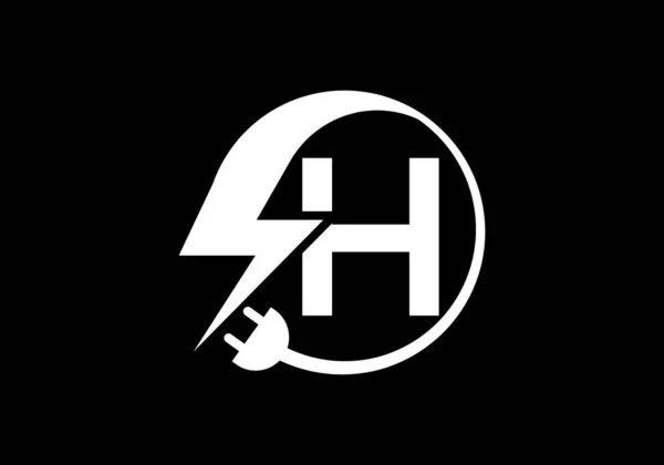 Electric Logo Icon Vector Design Template Lightning Icon Vector Lightning — Stock Vector