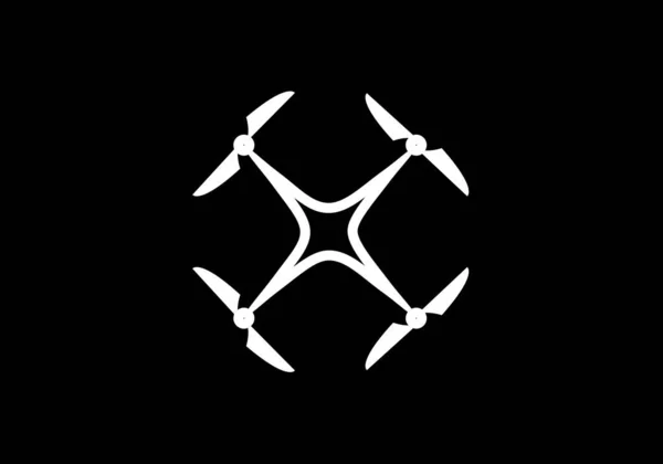 Design Des Drohnen Logos Arial Logo — Stockvektor