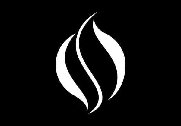 Projekt Logo Płomienia Ikona Pożaru Symbol Przemysłu Naftowego Gazowego Izolowany — Wektor stockowy