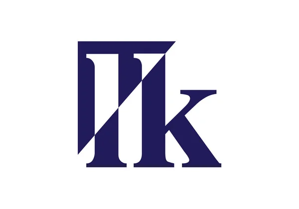 Начальный Шаблон Вектора Логотипа Монограммы Letter Design — стоковый вектор