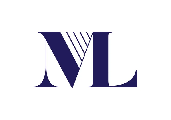 Wstępny Monogram Litera Logo Design Wektor Szablon Projekt Logo Listu — Wektor stockowy