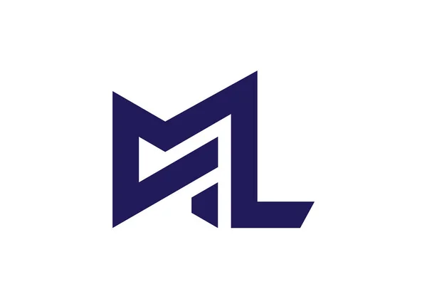 Mongram Letter Logo Design Vector Template 입니다 Letter Logo Design — 스톡 벡터