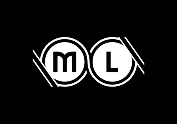 Початкова Монограма Літера Дизайн Логотипу Векторний Шаблон Розробка Логотипу Letter — стоковий вектор