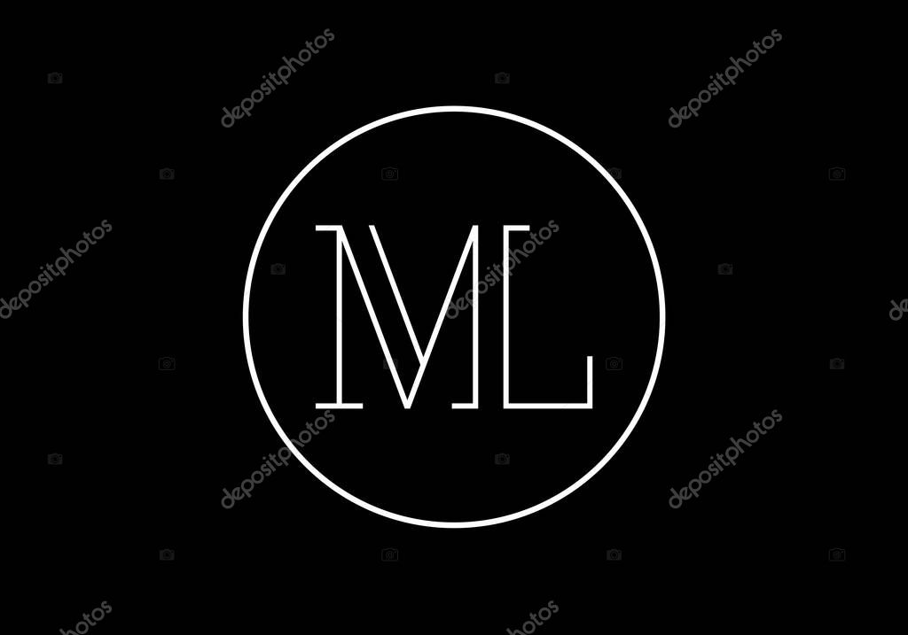 Initial Monogram Letter M L Logo Design Vector Template Ml Letter Logo Design Larastock