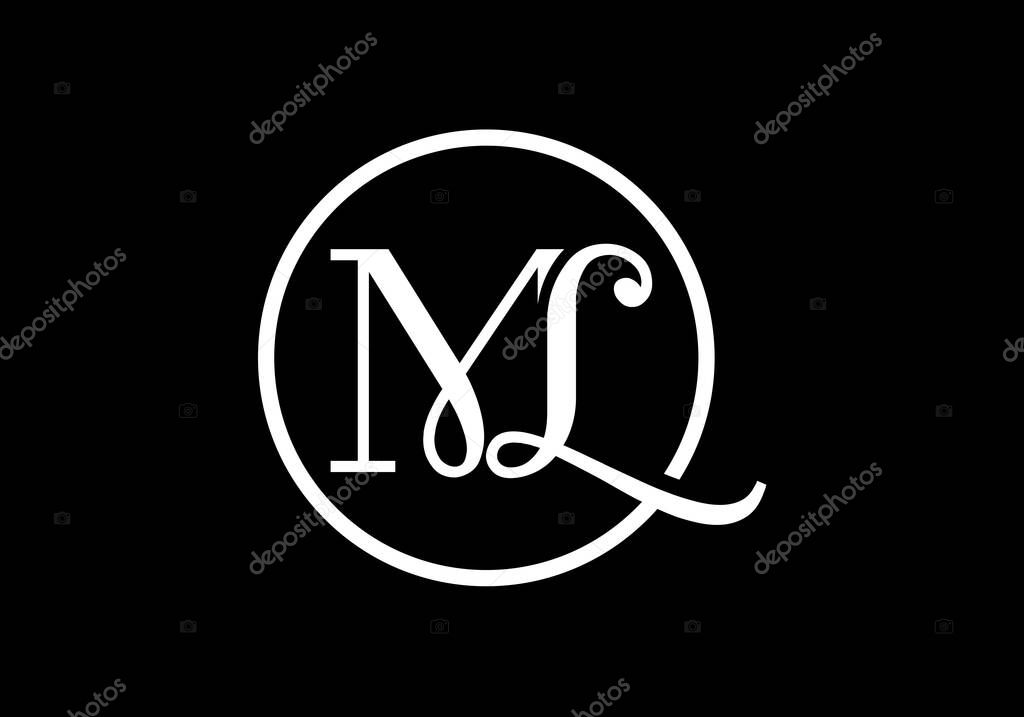 Initial Monogram Letter M L Logo Design Vector Template Ml Letter Logo Design Larastock