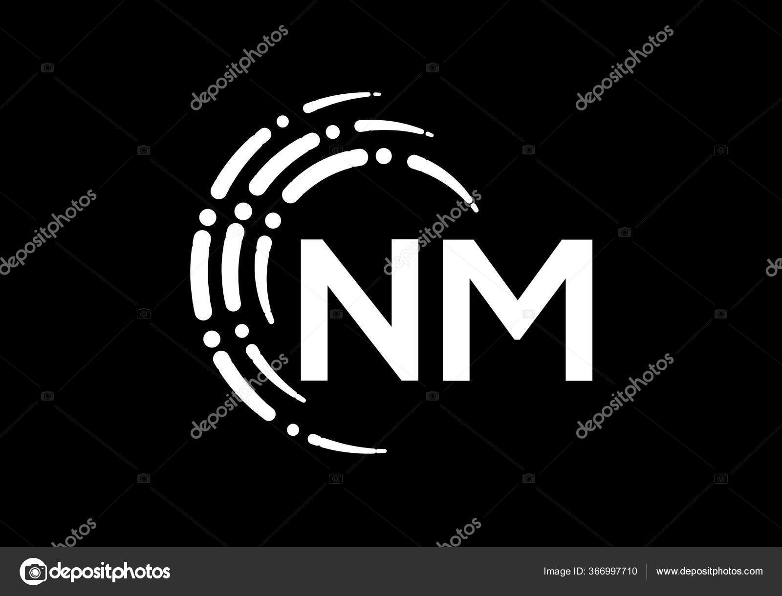 NMM letter logo design on white background. NMM creative initials circle  logo concept. NMM letter design. 16229149 Vector Art at Vecteezy