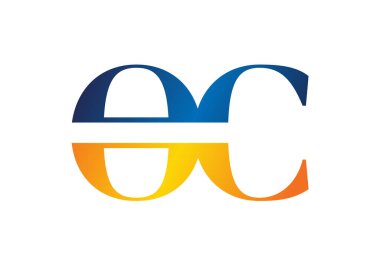 İlk Monogram Harf O C Logo Tasarım Vektör Şablonu. OC Harf Logosu Tasarımı