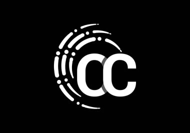 İlk Monogram Harf O C Logo Tasarım Vektör Şablonu. OC Harf Logosu Tasarımı