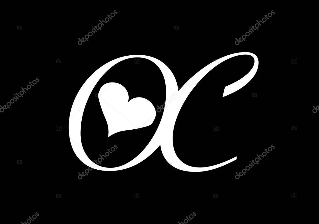 Initial Monogram Letter O C Logo Design Vector Template. OC Letter Logo Design