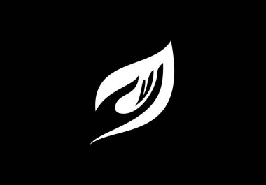 Yaprak simgesi işareti, yeşil logo, organik logo