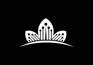 Creative Leaf Technology Logo Şablonu, Green Technology logo tasarımı konsepti