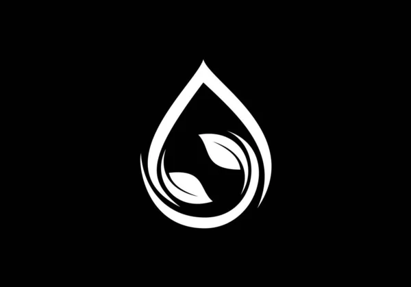 Symbol Ikony Liści Zielone Logo Logo Ekologiczne — Wektor stockowy
