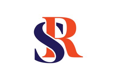 İlk Monogram Harf Logosu Tasarım Vektör Şablonu. Şirket İş Kimliği için Grafik Alfabesi Sembolü