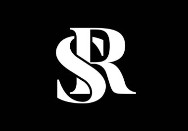İlk Monogram Harf Logosu Tasarım Vektör Şablonu. Şirket İş Kimliği için Grafik Alfabesi Sembolü