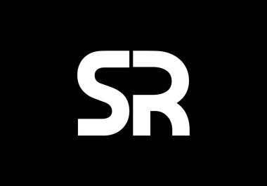 İlk Monogram Harf Logosu Tasarım Vektör Şablonu. Şirket İş Kimliği için Grafik Alfabesi Sembolü