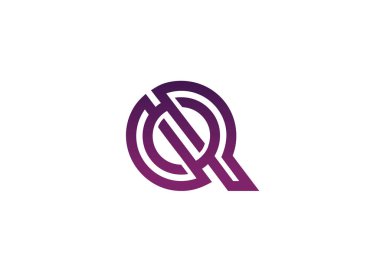 Baş Monogram Harf Q P Logo Tasarım Vektör Şablonu. QP Harf Logo Tasarımı